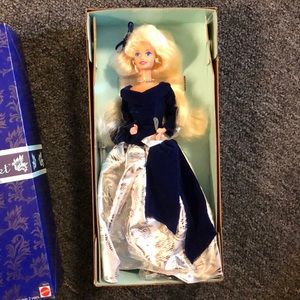 Winter velvet Barbie doll